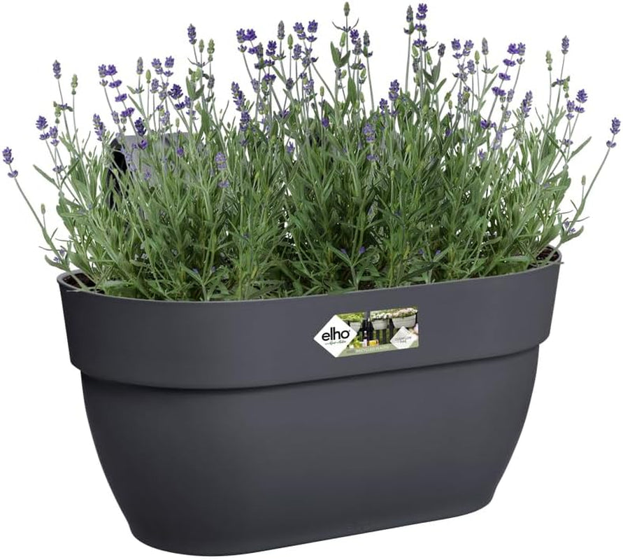 elho Vibia Campana Easy Hanger M 36 - Pot pour balcon et extérieur - Ø 36,0 x H 26,5 cm - Noir/Anthracite