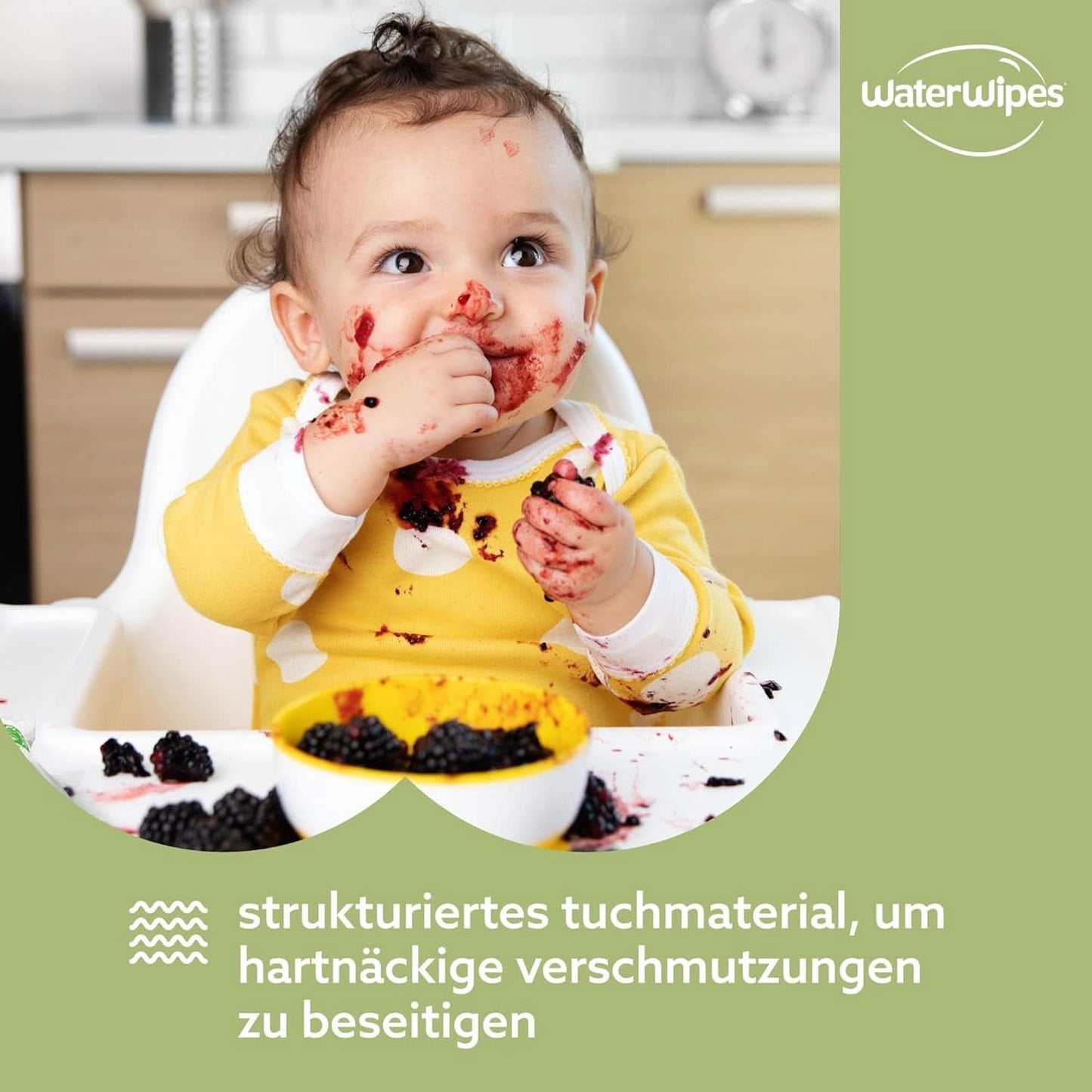 Waterwipes Plastikfreie, Texturierte Reinigungstücher Für Kleinkinder & Babies, 240 Stück (4 Packungen), 99.9 % Wasserbasierte Reinigungstücher, Unperfümiert Für Empfindliche Haut Naty Shop