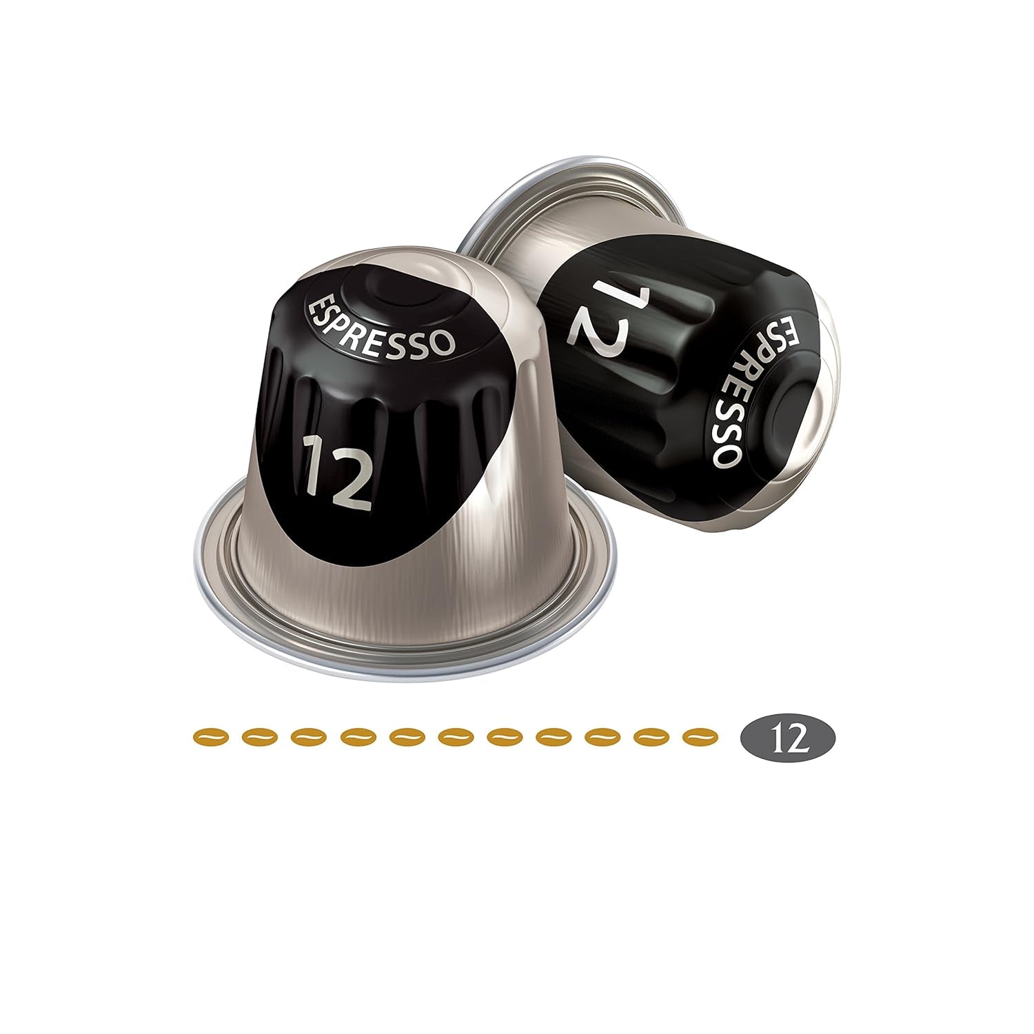 Jacobs Café expresso Ristretto, Megapack XXL, Intensité 12/12, 5 x 40 cafés, Café café compatible Nespresso*, 200 cafés
