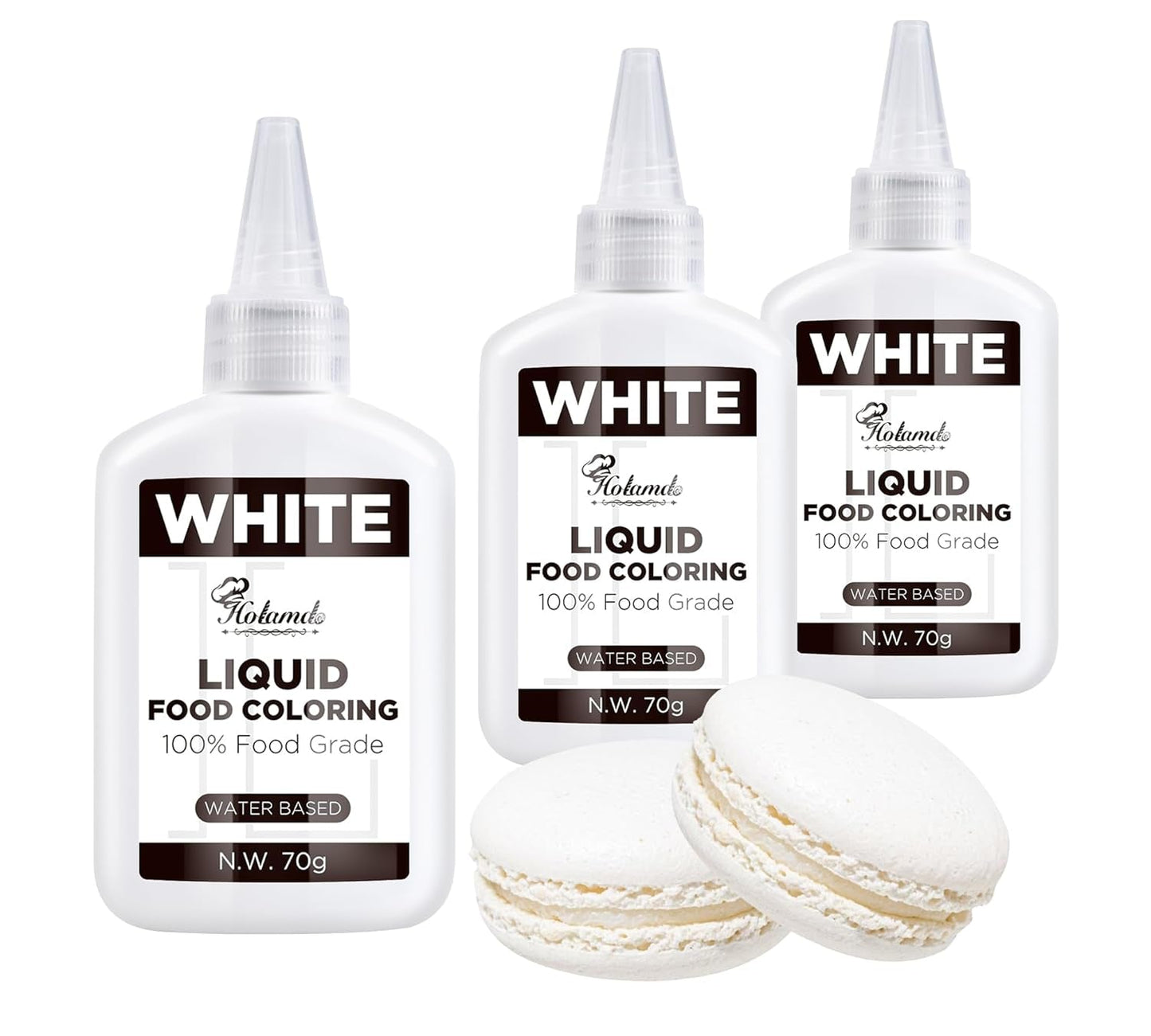Colorant alimentaire liquide, ensemble de colorants alimentaires velours rouge pour la cuisson de gâteaux, macarons, biscuits, colorant alimentaire pour la décoration de gâteaux, liquide pour colorer les boissons (70 g x 3)