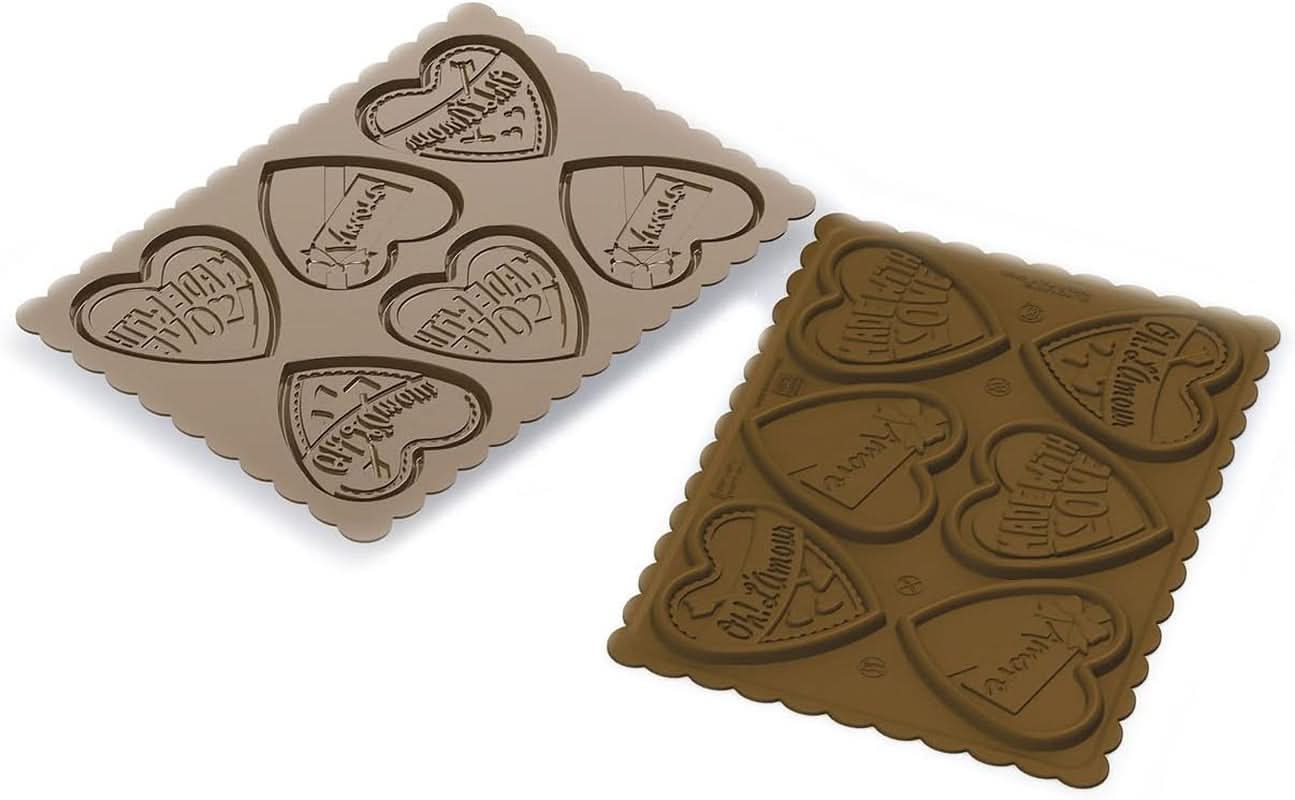 Silikomart 22.166.77.0165 CKC06, Set forme chocolat et emporte-pièce Naty Shop