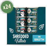 Filets hachés au bouillon de thon et de saumon, préparés avec des ingrédients naturels, Lily's Kitchen, nourriture humide pour chat adulte, boîte de 70g