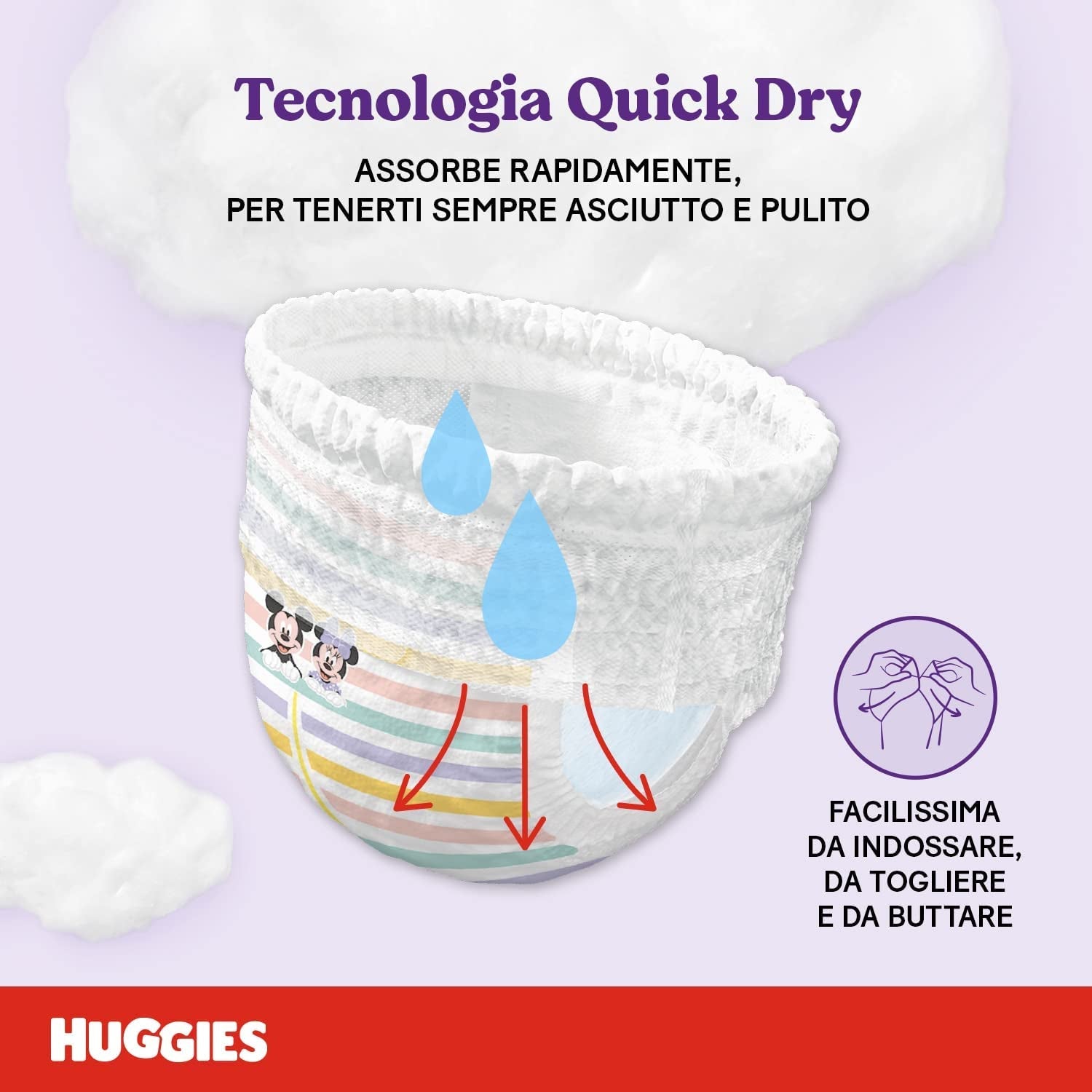 Couches Huggies Ultra Comfort, taille 4 (9-14 kg), paquet de 72 couches