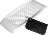 Râpe à spaetzle Fackelmann avec grattoir à pâte Éplucheur Naty Shop Moulin à pâtes spatzle blanc