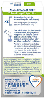 BEBACARE FIBRE Complément alimentaire sans gluten pour une digestion douce, complément alimentaire pour bébés dès la naissance et petits enfants, 1x (20 x 2,2g)