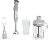 Tefal Quickchef+ 3-In-1 XL Stabmixer/Zerkleinerer/Schneebesen, 1000 W, Intuitif Geschwindigkeitsregelung, Turbo-Taste, Powelix-Messer-Technologie, Edelstahl, Grau, HB67MB30 Kitchen Naty Shop