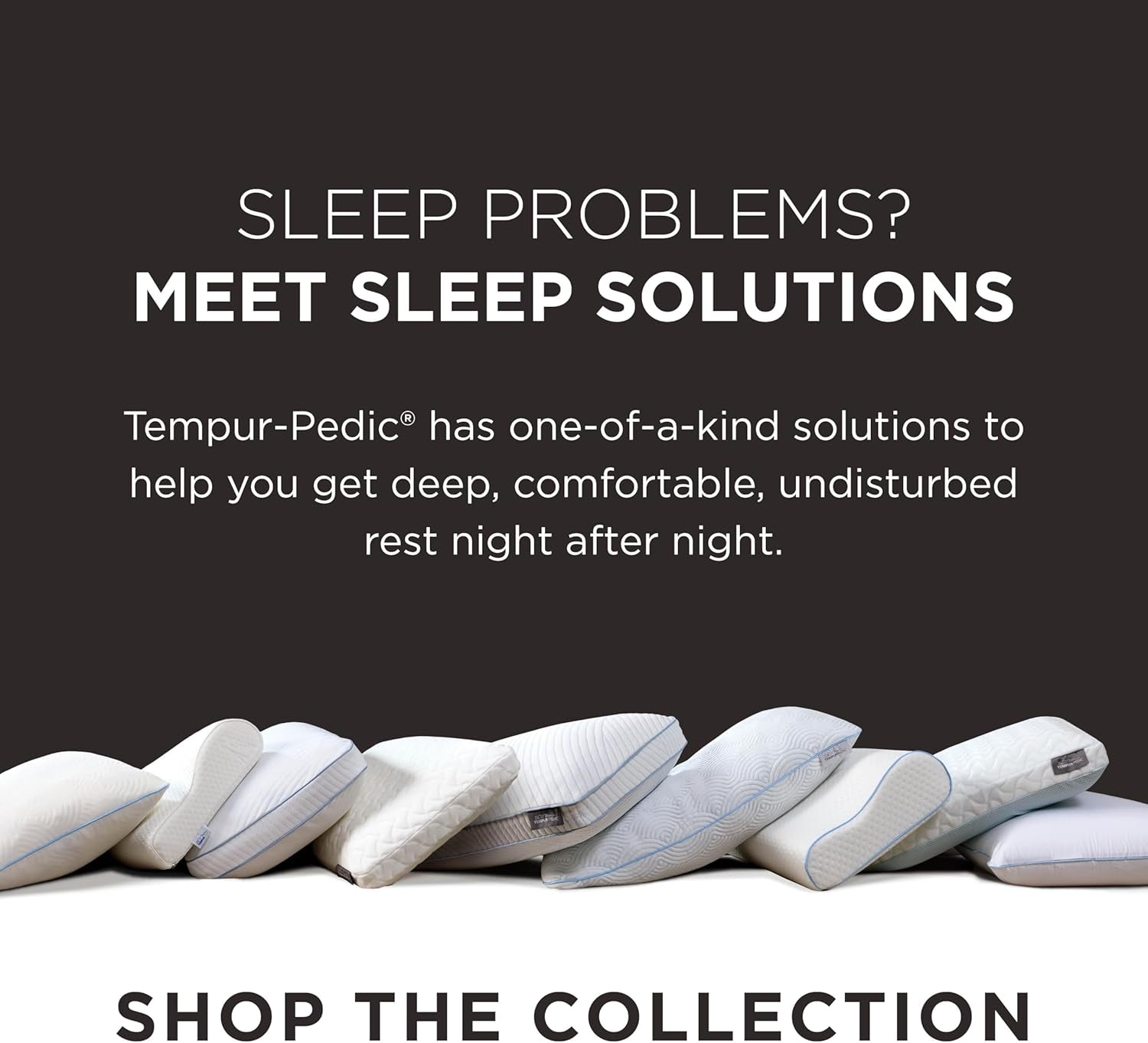Oreiller Symphony TEMPUR-PEDIC Fabriqué en mousse à mémoire de forme, Luxueux, Doux, Standard, Blanc Oreillers standard Naty Shop