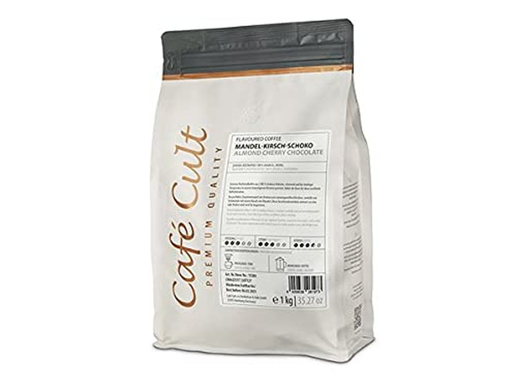 NOUVEAU Café "Amande-Cerise-Chocolat" en sachet de 1 kg, au goût de grains entiers