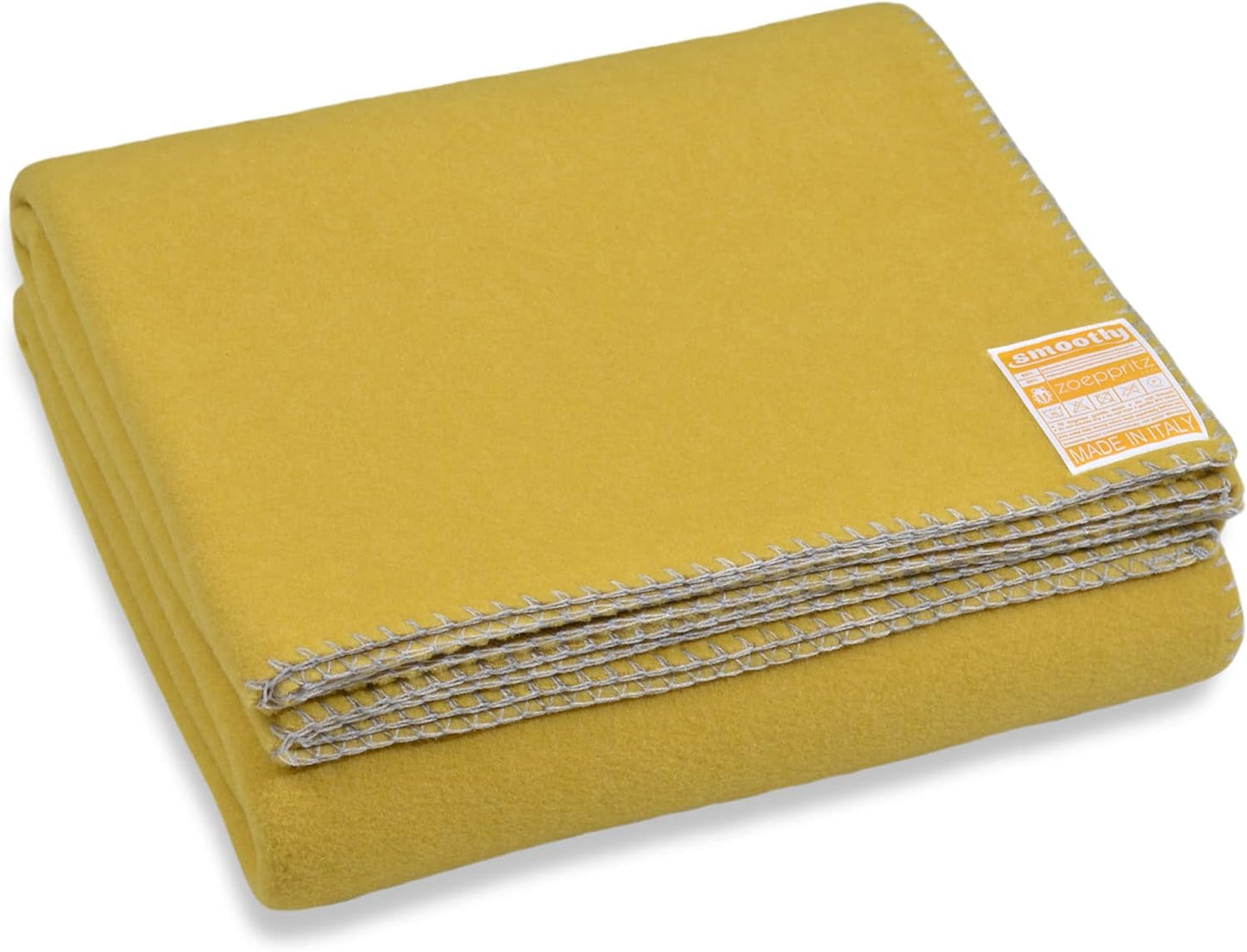 Zoeppritz Since 1828 Couverture polaire Smoothy - Couverture polaire moelleuse et confortable - Vegan - 140X190Cm - 010 Off-White, 010 Offwhite Zoeppritz Beds and Covers Since 1828 165 Curcuma 140X190Cm