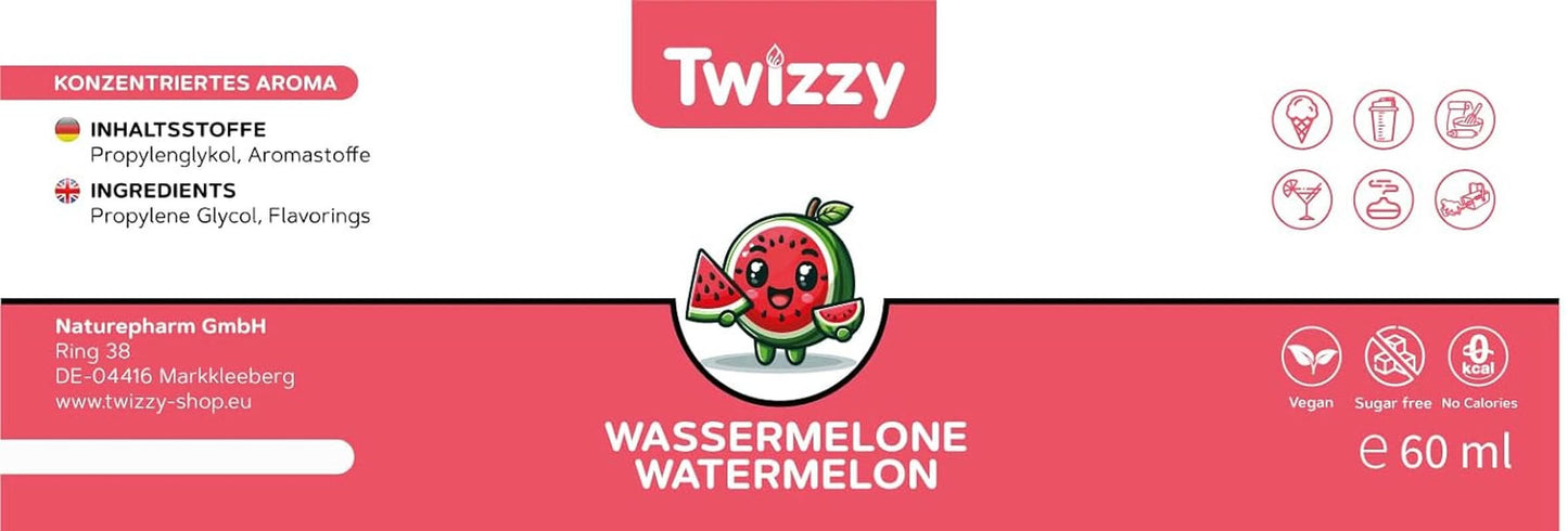 Pastèque Twizzy, Arôme Alimentaire - 60 ml - Arôme intense Arome Naty Shop