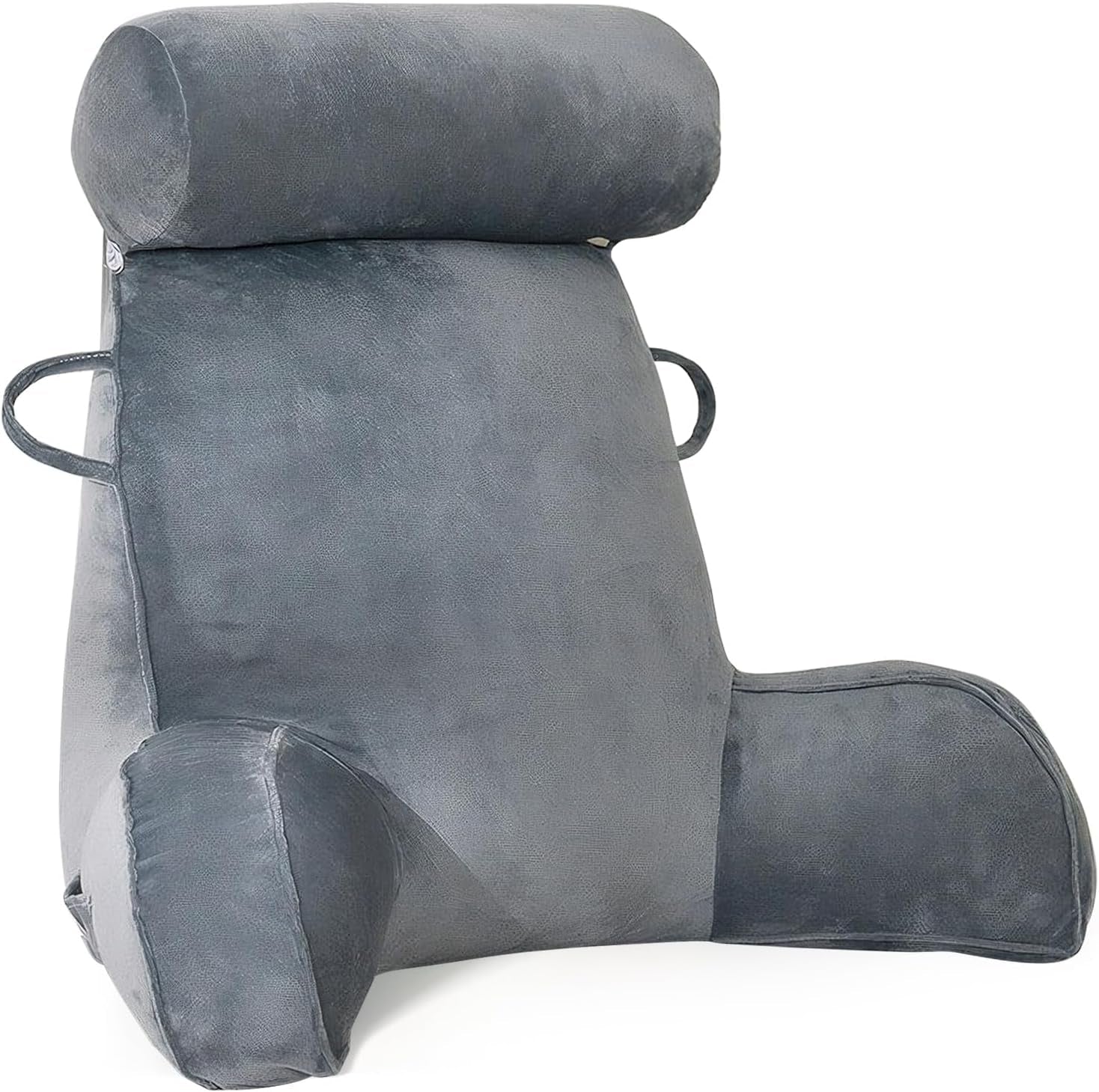 Oreiller de lecture XL pour lit et canapé avec tour de cou amovible, oreiller de dos idéal pour adultes avec mousse à mémoire de forme pour lire, travailler, jouer, regarder la télévision, se détendre (rose)