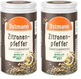 Ostmann Gewürze - Zitronenpfeffer Gewürzzubereitung | Pour vinaigrettes, sauces et plats de poisson 40 g dans Der Streudose