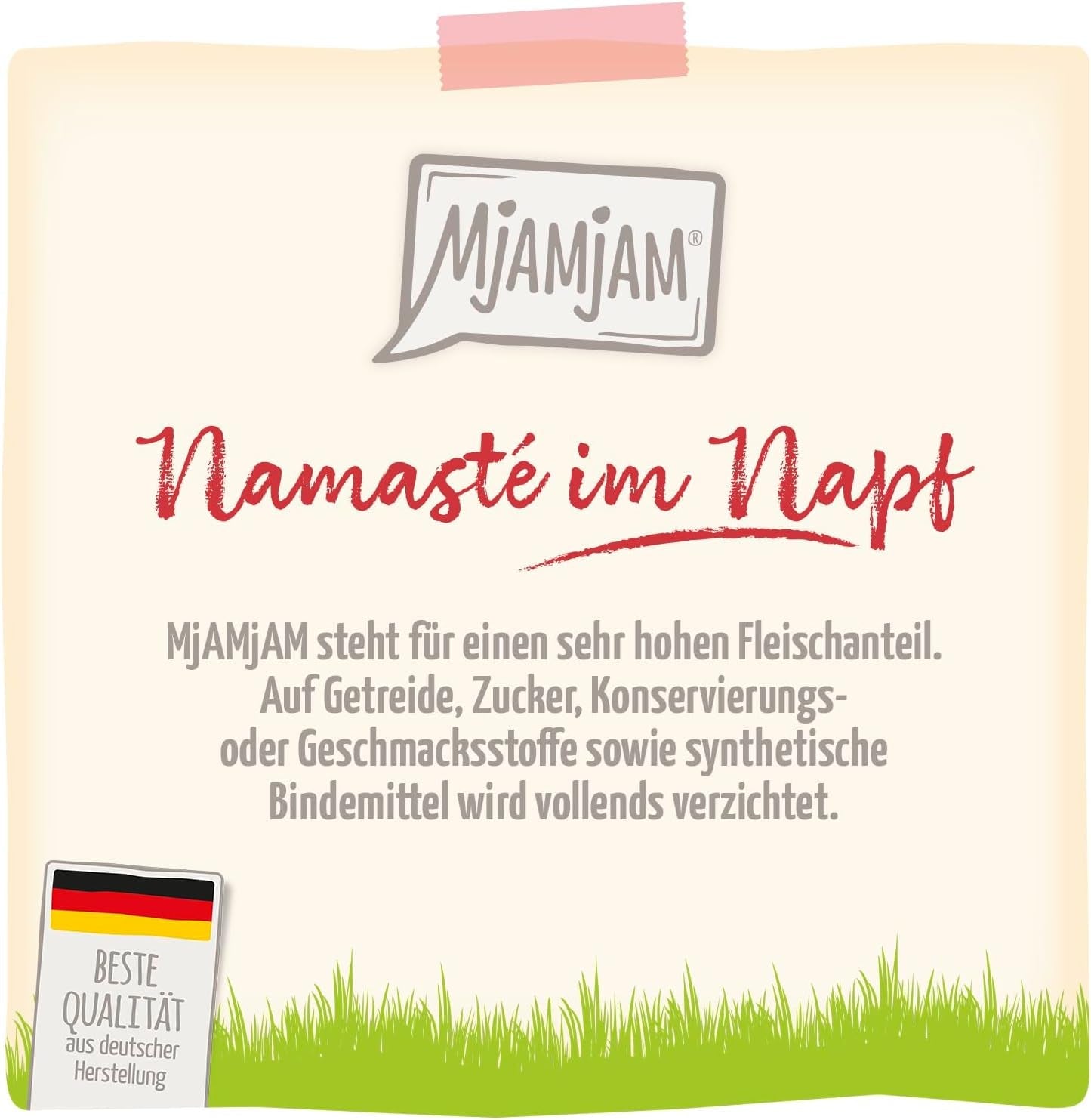 MjAMjAM - Nourriture humide de qualité supérieure pour chats - Pack bien-être au bœuf, paquet de 12 (12 x 125 g), sans céréales avec viande supplémentaire