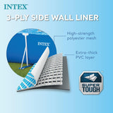 Intex 28271NP - Piscine hors sol rectangulaire avec cadre, 2282 L, acier et PVC, bleue, 260x160x65 cm