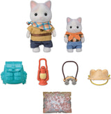 Sylvanian Families - 5763 Adventure Explorer - Ensemble avec deux figurines, père et bébé chaton au lait, figurine animale, jouet détaillé pour enfants à partir de 3 ans
