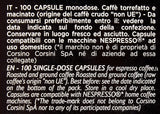 Caffè Corsini - Classico Italiano, Miscela Di Caffè En Capsules Compatibles Nespresso, Gusto Forte E Deciso - Confezione Da 100 Capsules