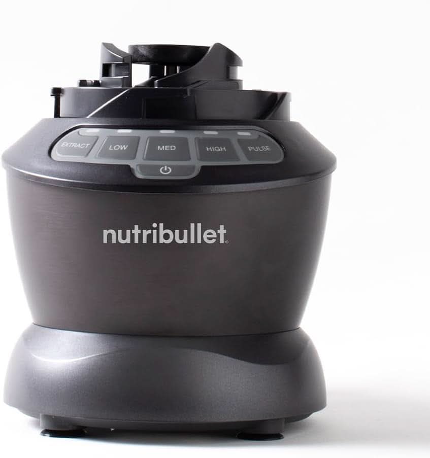 Nutribullet Mixeur pleine grandeur, mixeur électrique, mixeur multifonction, mixeur professionnel, puissance 1000 watts, 1,6 L de becher, gris, NBF450DG Kitchen Naty Shop