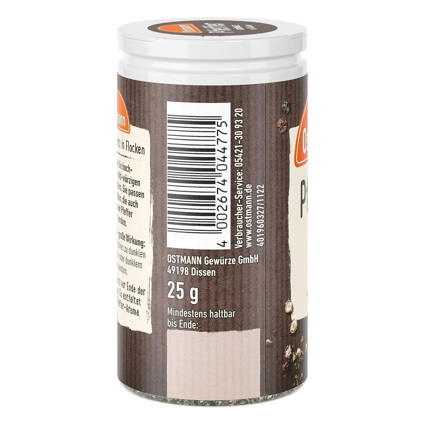 Ostmann - Flocons de poivre noir, 25 grammes Condimente Naty Shop