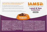IAMS Delights Land & Sea Collection Nourriture humide pour chats - Assortiment de viande et de poisson multipack en sauce, nourriture humide pour chats de 1 an et plus, 12 x 85 g