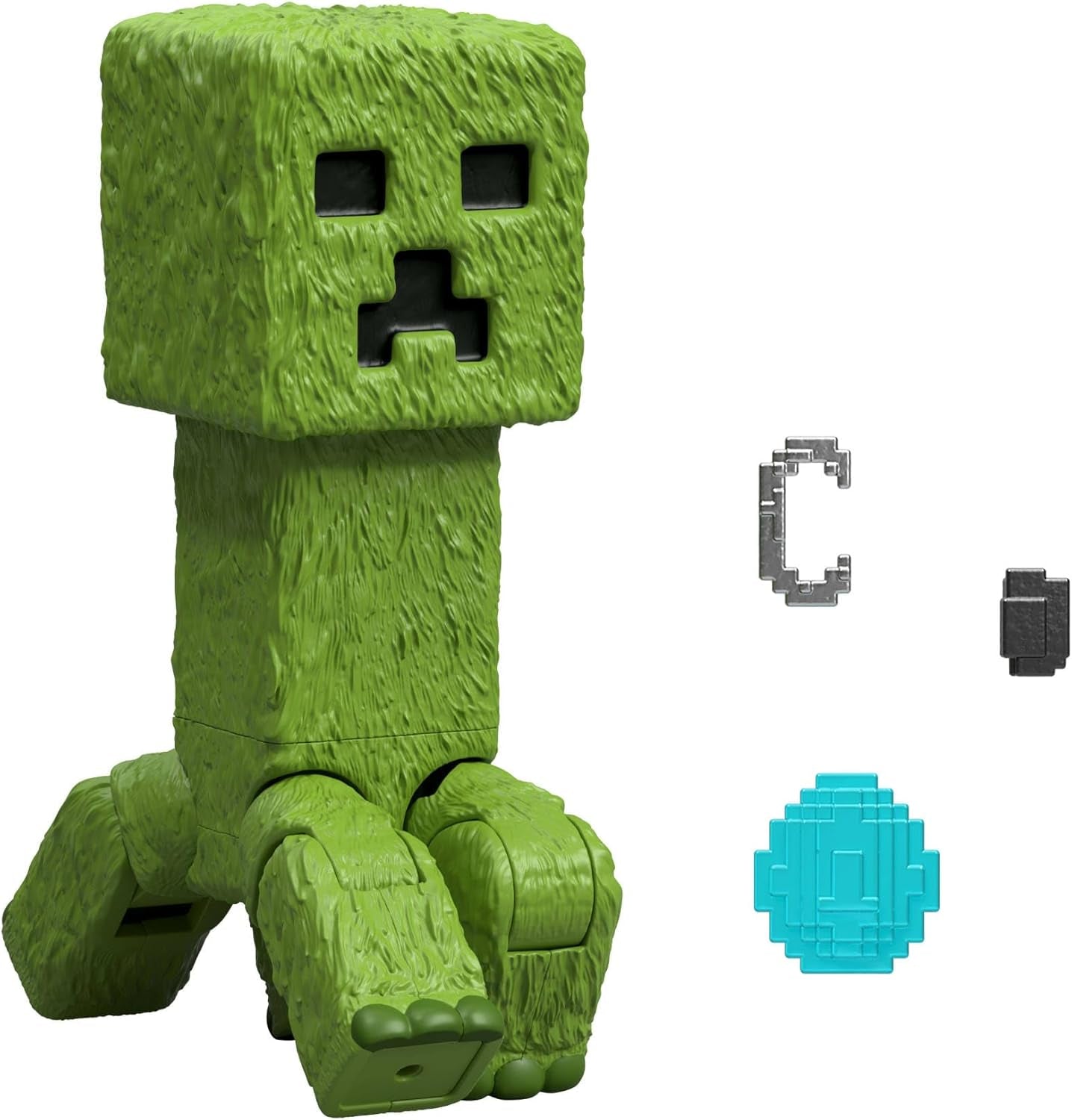 Mattel Minecraft Story Set avec 4 figurines d'action et 3 accessoires Rencontres dans l'Overworld Set Minecraft Movie Inspired Collectible Toy JFR70 Action Figures Naty Shop Creeper