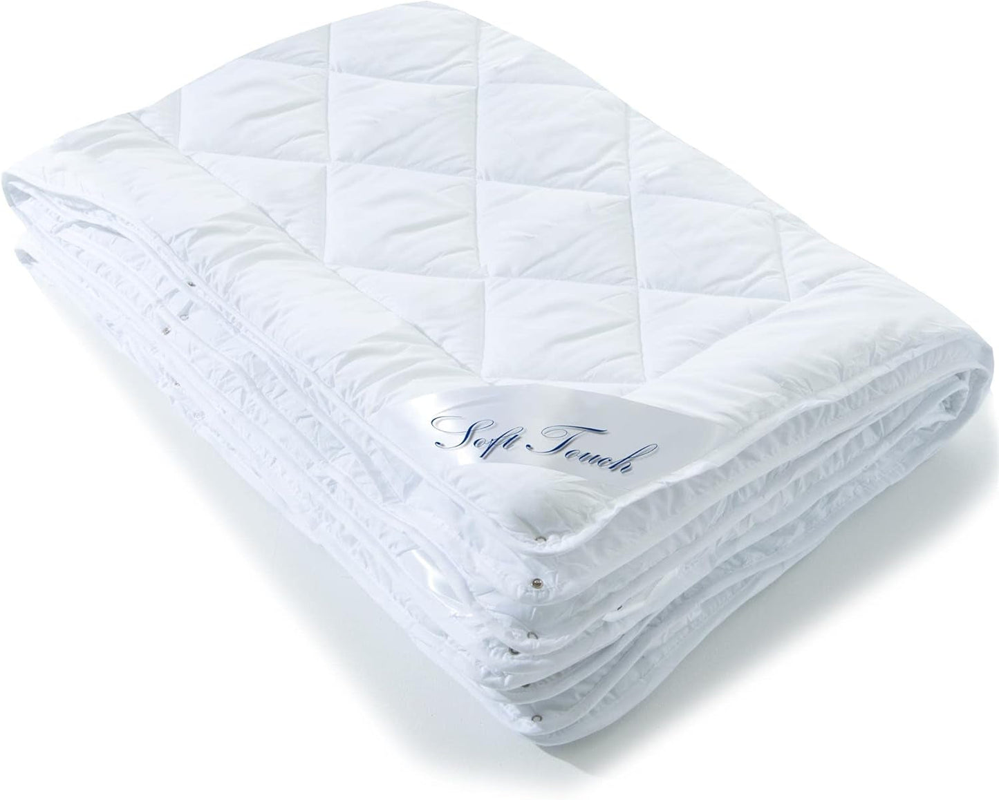 Aqua-Textil Couette 4 saisons 135X200Cm Couvertures nouées ensemble Hiver 800G Eté 600G Climatisation Couettes et couettes Oeko-Tex Naty Shop 225 X 220 Cm Microfibre 4 saisons