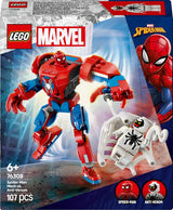 LEGO Marvel Spider-Man Mech contre. Anti-Venom - Jouet de super-héros avec 2 figurines - Figurine avec bras, jambes et doigts mobiles - Cadeau pour garçons et filles à partir de 6 ans 76308 Besuche den LEGO-Store Building Sets