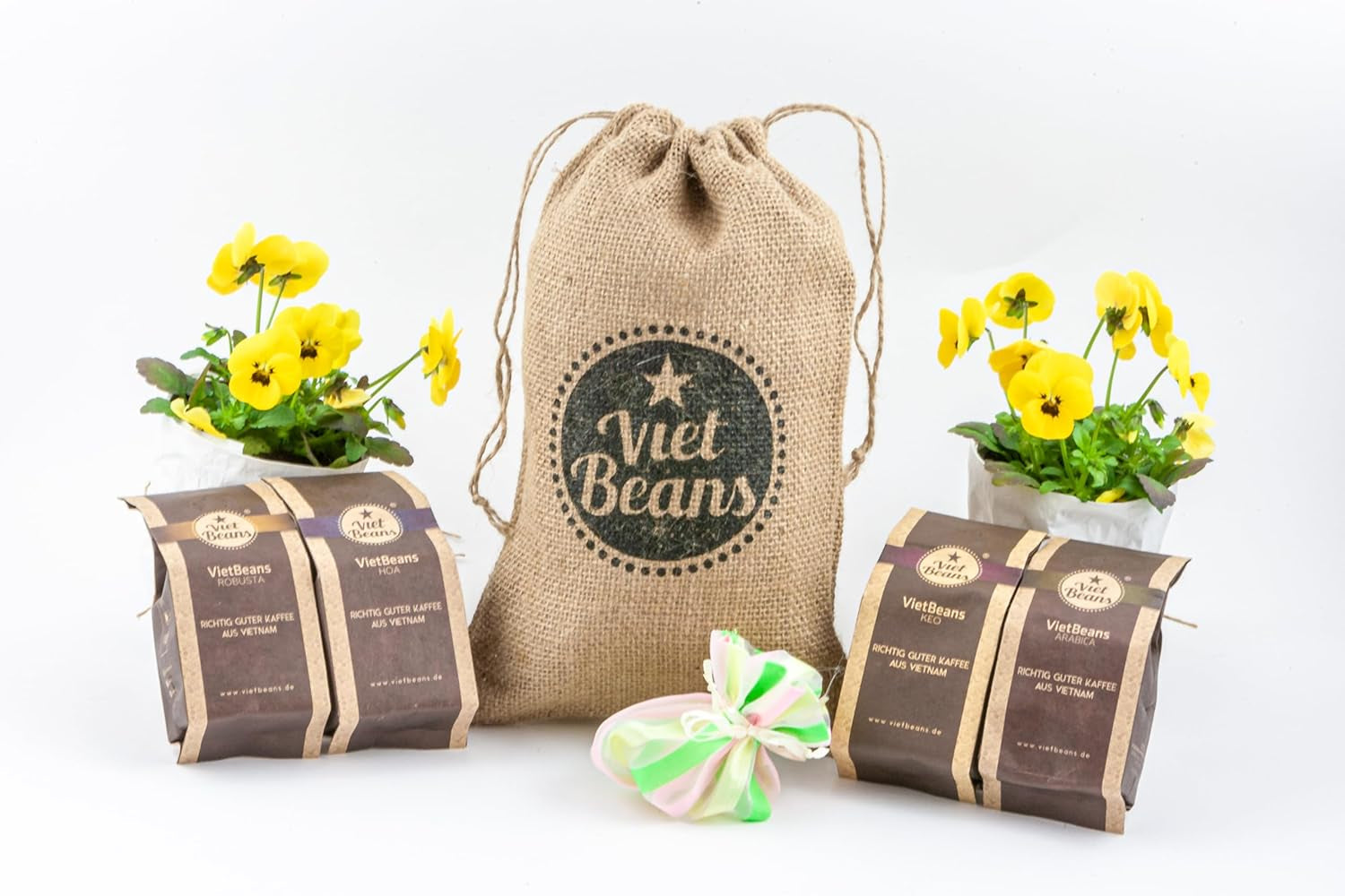 Sacs à café pour boissons - Kaffeesack Jute - Vier Sorten exotischer Kaffee im Jutesack - Weihnachten Geschenkidee - Sacs à café pour boissons - Ganze Bohne
