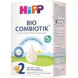 HiPP 2 Bio Combiotik (4 x 600g), lait de suite après 6 mois, avec amidon, cultures naturelles d'acide lactique, GOS, Oméga-3 (DHA, ALA), de la meilleure qualité biologique