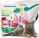 Nassfutter Katze Erwachsene Geschreddertes Croute in Brühe Hoher Fleischanteil Getreidefrei Alleinfuttermittel, 12 x 85g