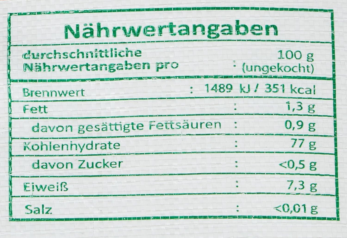 Riz parfumé, grains longs 100%, 1 paquet (1 x 22,7 kg)