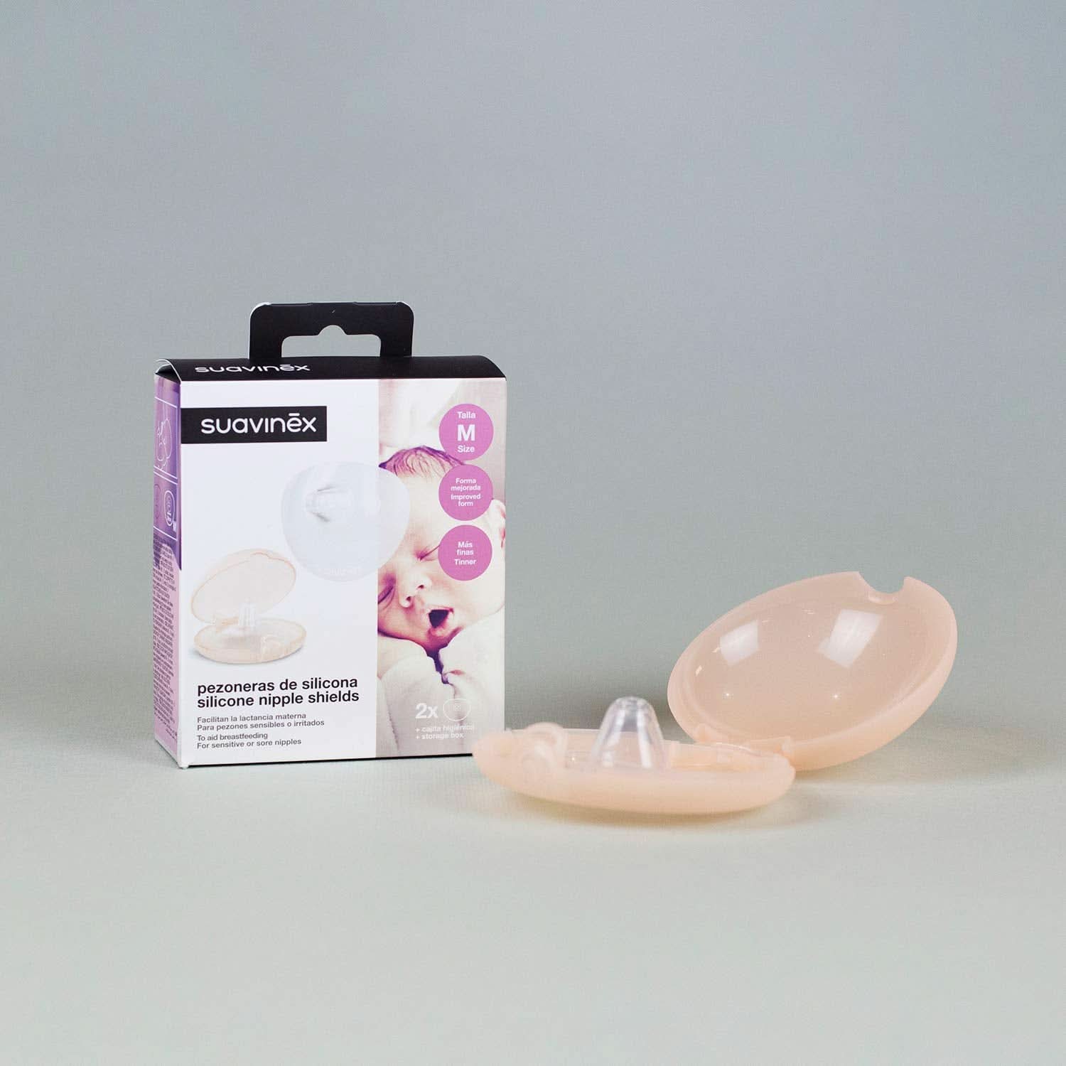 Suavinex Brustpolster Aus Silikon, Größe S, 2 Stück Accessoires Alimentation et Allaitement Bebe Naty Shop