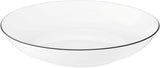 Service de table Seltmann Weiden 001.737148 Lido - 6 assiettes plates + 6 assiettes de fond - 12 pièces - Black Line