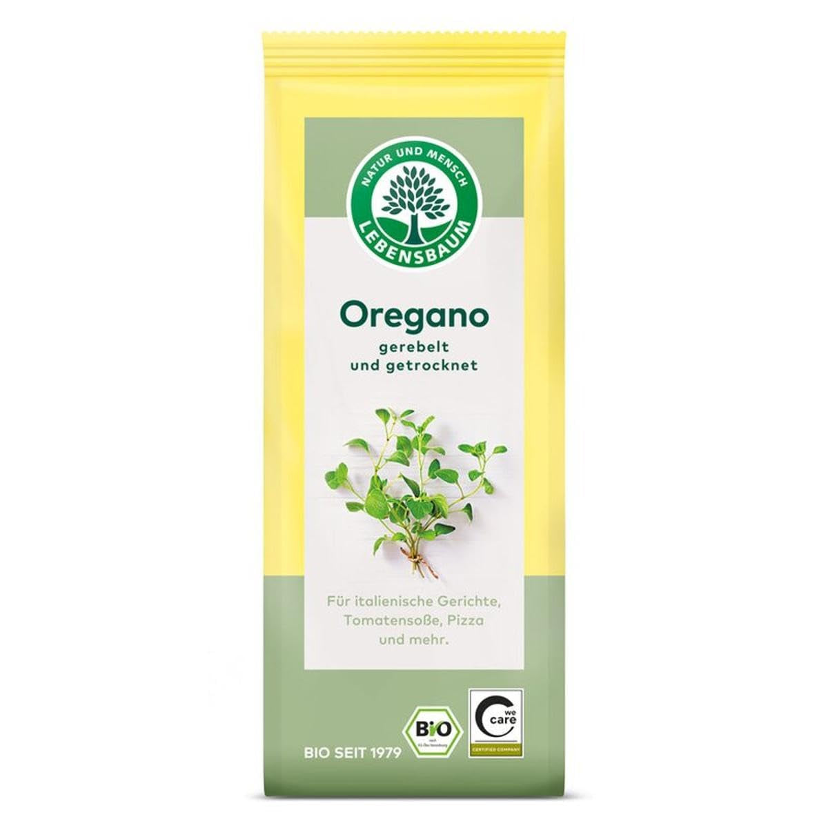 Lebensbaum Origan, Bio-Gewürz für italienische Gerichte, würzig-herber Gesmack, gerebelt et getretten, 15 g
