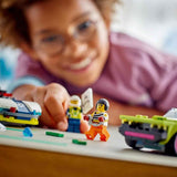 LEGO City Car Chase avec voiture de police et muscle car, train jouet avec 2 voitures de course, cadeau de police pour enfants, garçons et filles à partir de 6 ans, set avec policier et figurines Ganovin 60415 Jeux de construction Besuche den LEGO-Store