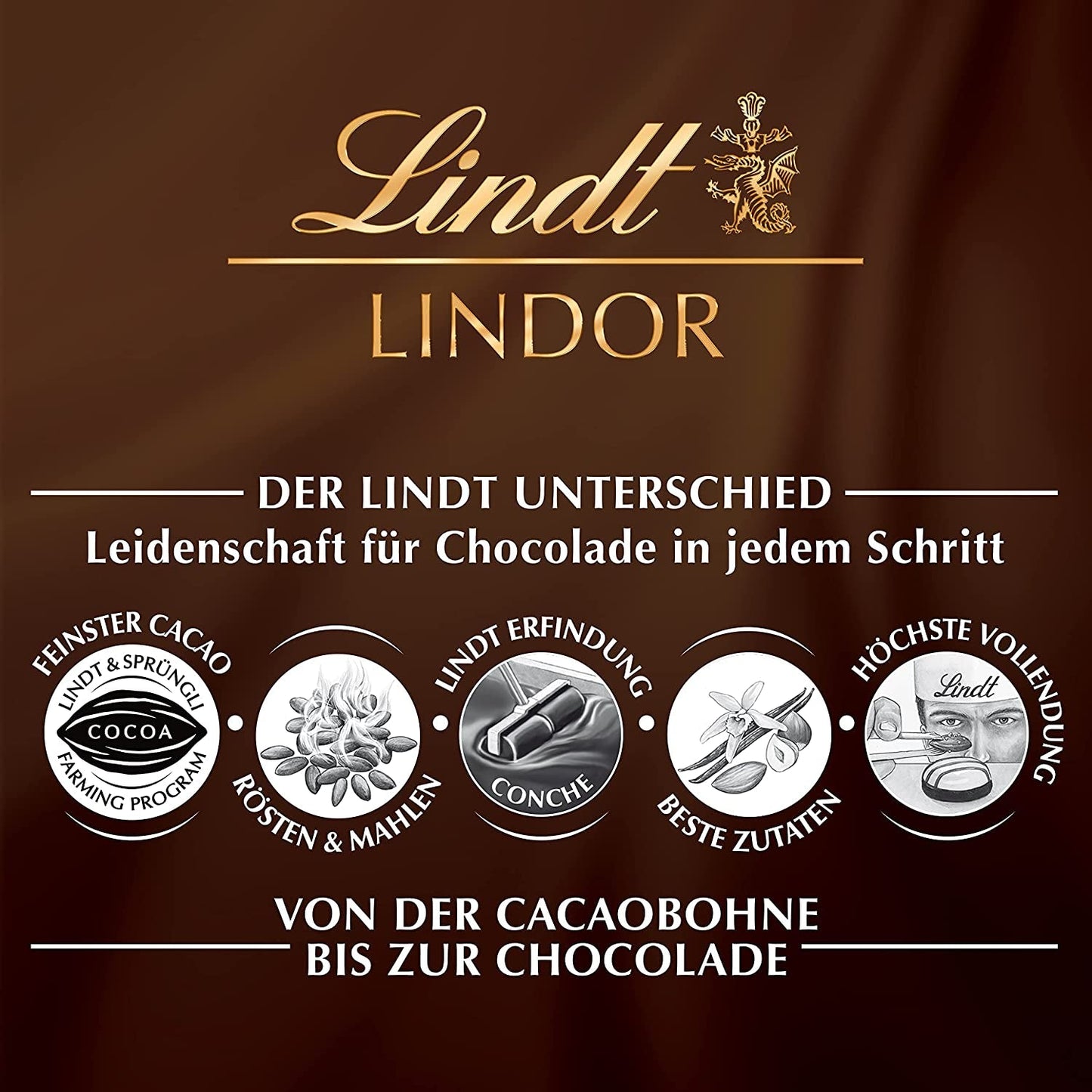 Lindt Chocolate Bâtonnets de chocolat noir LINDOR | 24 tablettes de chocolat x 37g | Avec un fourrage au chocolat noir onctueux et fondant à 60% de cacao | Cadeau de chocolat | Cadeau de chocolat | Colis en vrac