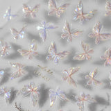JMEOWIO Autocollant 3D pour ongles en forme de cœur pour nail art