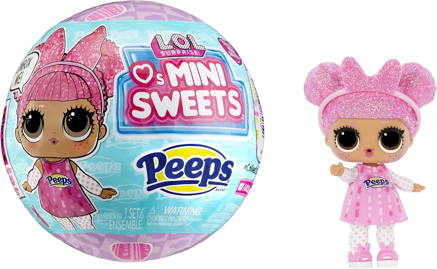 MDR. Surprendre! Loves Mini Sweets Peeps - Cute Bunny - Limitierte Auflage mit Frühlingsthema - Sammlerpuppe mit 7 Überraschungen - Pour les filles, les jeunes et les jeunes à partir de 4 ans
