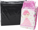 CutiePlusU Couches pour adultes, 10 pièces, culottes jetables pour incontinence avec drap pour femmes et hommes, absorption maximale pendant la nuit – Petite princesse (grande taille 94-119 cm)
