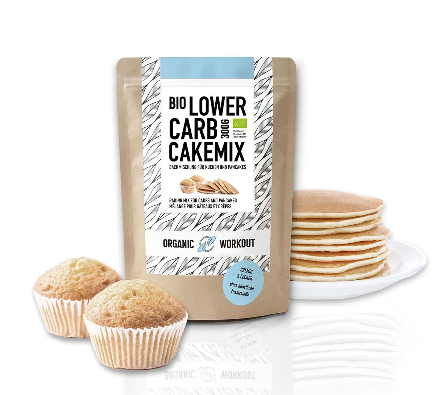 MÉLANGE À GÂTEAU À LA VANILLE FAIBLE EN Glucides - préparation à gâteau ou à crêpes biologique, sans gluten, riche en protéines Naty Shop Kitchen