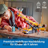 Grue de construction mobile LEGO City, jouet de construction pour garçons et filles, cadeau créatif pour enfants, bras long extensible, 4 figurines d'ouvriers de la construction pour jeu de rôle 60409 Besuche den LEGO-Store