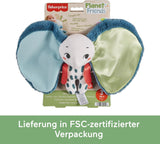 Fisher-Price Giant Ear Elephant - Adorable peluche douce avec de très grandes oreilles, composée à 90 % de plastique recyclé et emballage certifié FSC, pour bébés de 3 mois et plus, HKD63 Bebe Toys Naty Shop