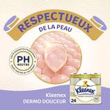 KLEENEX Dermo Douceur 4230420 Papier toilette, 24 rouleaux (4 X 6 rouleaux) blanc, 24 Unité (Lot De 6)