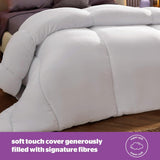 Couette Silentnight Deep Sleep, blanc, microfibre, blanc, lit simple Couettes et couettes Naty Shop