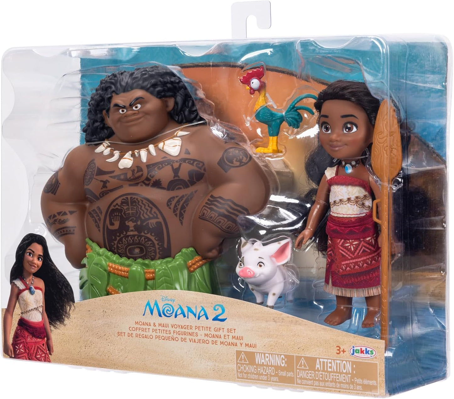 Coffret Moana 2 Vaiana et Maui 15cm
