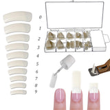 Sun Garden Nails Gel transparent monophasique 30 ml + boîte de 100 embouts + colle pour embouts 7 ml
