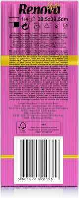 Serviettes en papier Renova, fuchsia, 40 serviettes, grandes, 2 épaisseurs