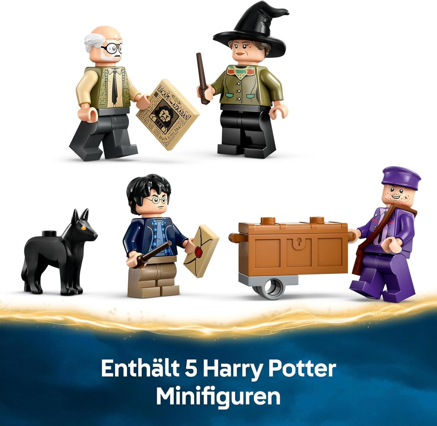 LEGO Harry Potter Adventures with The Travelling Knight - Ensemble de construction 5 figurines dont Ernie Prang, Stan Shunpike et le bus Padfoot Jouet pour les fans du monde sorcier Garçons et filles 8 ans 76446 Jeux de construction Beuche den LEGO-Store