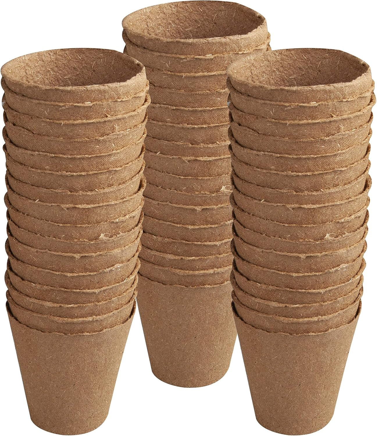 Pots de semis Windhager, 48 ​​pièces, diamètre 8 cm, marron, sans tourbe, 04343