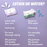 Naïf Lingettes Bébé Sans Plastique 54 Pièces (1 Paquet x 54 Pièces) - Pour les Fesses, le Corps et le Visage de Bébé - Ingrédients Naturels