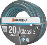 Tuyau Gardena Classic 19 mm (3/4"), 20 m : Tuyau d'arrosage universel en tissu robuste, tissé en croix, pression d'éclatement de 22 bars, résistant aux UV, sans composants du système, garantie 12 ans (18022-20)